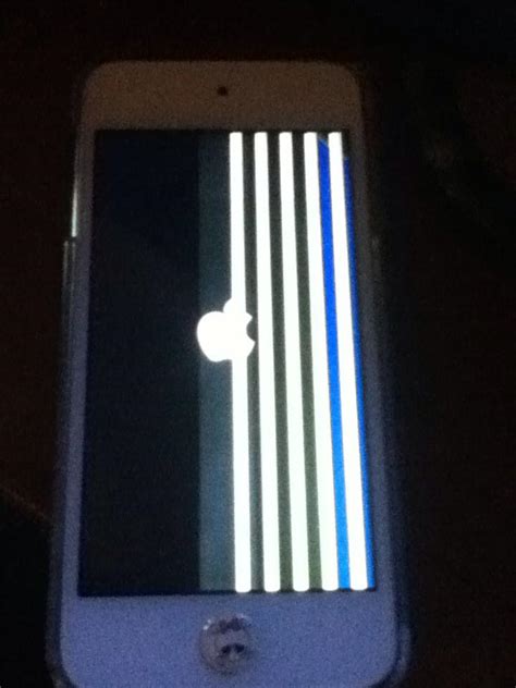 ipod dropped on screen